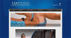 Desktop Screenshot of matsunowellness.com