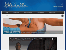 Tablet Screenshot of matsunowellness.com